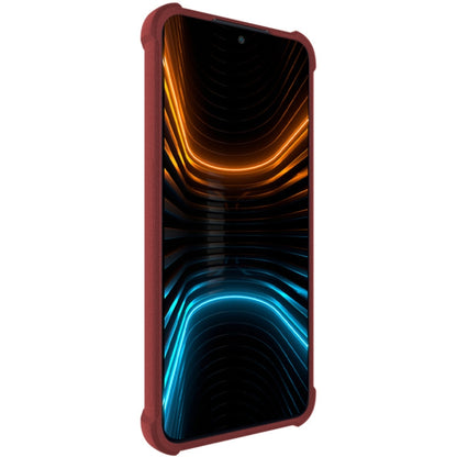 For Honor 90 GT 5G imak Shockproof Airbag TPU Phone Case(Matte Red) - Honor Cases by imak | Online Shopping UK | buy2fix