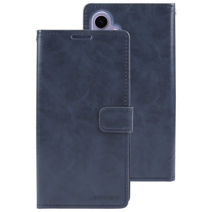 For Samsung Galaxy S24 5G GOOSPERY MANSOOR DIARY 9 Card Slots Leather Phone Case(Dark Blue) - Galaxy S24 5G Cases by GOOSPERY | Online Shopping UK | buy2fix