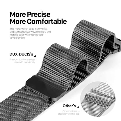 For Apple Watch Series 5 40mm DUX DUCIS Milanese Pro Series Stainless Steel Watch Band(Black) - Watch Bands by DUX DUCIS | Online Shopping UK | buy2fix