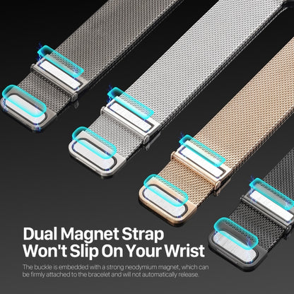 For Apple Watch 38mm DUX DUCIS Milanese Pro Series Stainless Steel Watch Band(Graphite) - Watch Bands by DUX DUCIS | Online Shopping UK | buy2fix