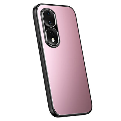For Honor 80 Pro R-JUST RJ-61 Electroplating Frosted TPU + PC Phone Case(Pink) - Honor Cases by R-JUST | Online Shopping UK | buy2fix