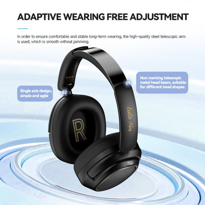 Eking ANC Noise Canceling Wireless Gaming Low Latency Headband Wireless Bluetooth Headphones, Without 2.4G(Black) - Headset & Headphone by buy2fix | Online Shopping UK | buy2fix