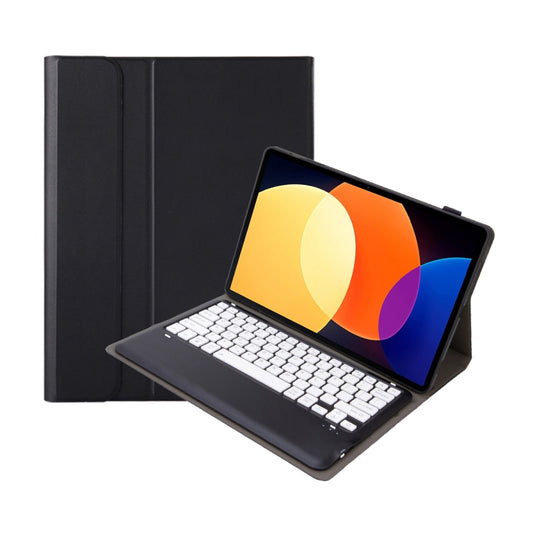 For Xiaomi Pad 6S Pro 12.4 Lambskin Texture Detachable Bluetooth Keyboard Leather Case(Black White) - Others Keyboard by buy2fix | Online Shopping UK | buy2fix