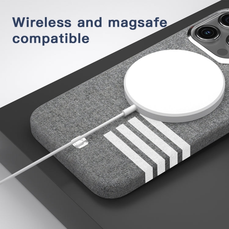 For iPhone 15 Pro Max TGVIS Vida Series MagSafe Magnetic Phone Case(Grey) - iPhone 15 Pro Max Cases by TGVIS | Online Shopping UK | buy2fix
