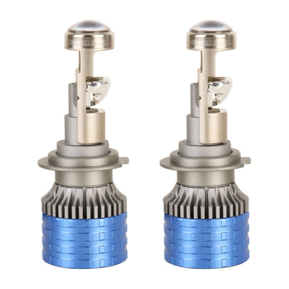 H7 Pair 55W 6000lm 6000K Car LED Mini Lens Headlight Bulb - LED Headlamps by buy2fix | Online Shopping UK | buy2fix