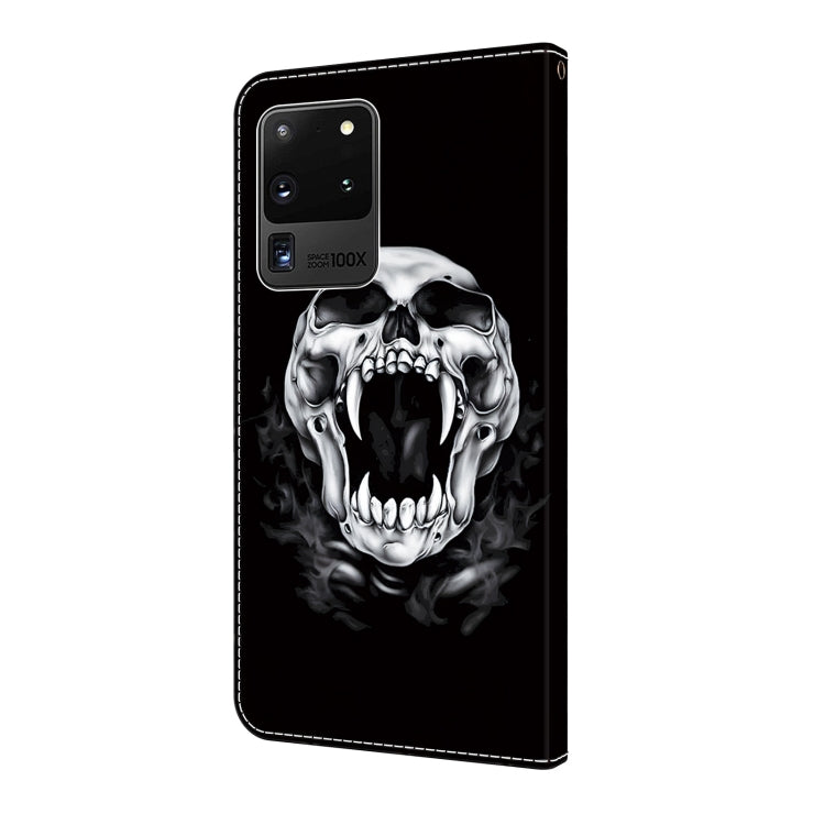 For Samsung Galaxy Note20 Ultra 5G Crystal Painted Leather Phone case(Skull) - Galaxy Note20 Ultra Cases by buy2fix | Online Shopping UK | buy2fix