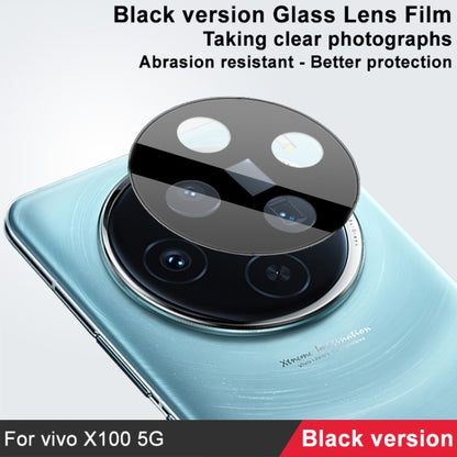 For vivo X100 5G IMAK Rear Camera Lens Glass Film Black Version - For Vivo by imak | Online Shopping UK | buy2fix