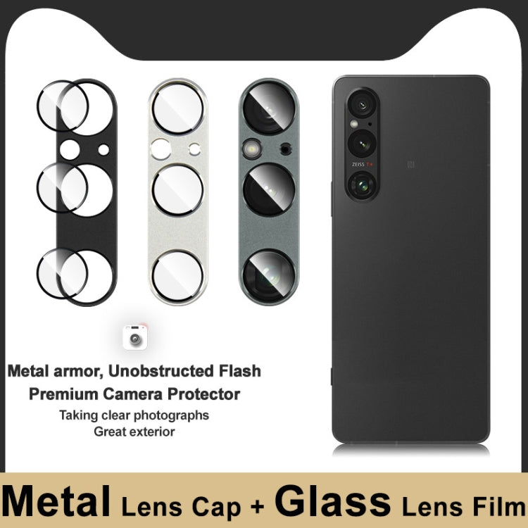 For Sony Xperia 1 V IMAK Metal Armor Premium Camera Protector Film(Green) - Other by imak | Online Shopping UK | buy2fix