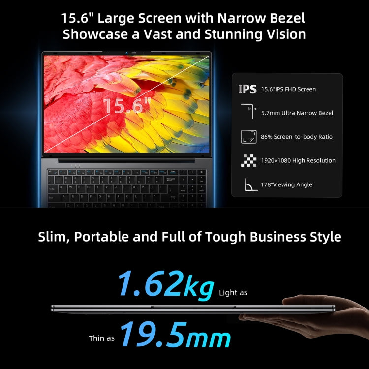 BMAX X15 Pro Notebook PC, 16GB+512GB , 15.6 inch Windows 11 Intel Alder Lake N95(US Plug) - Others by BMAX | Online Shopping UK | buy2fix