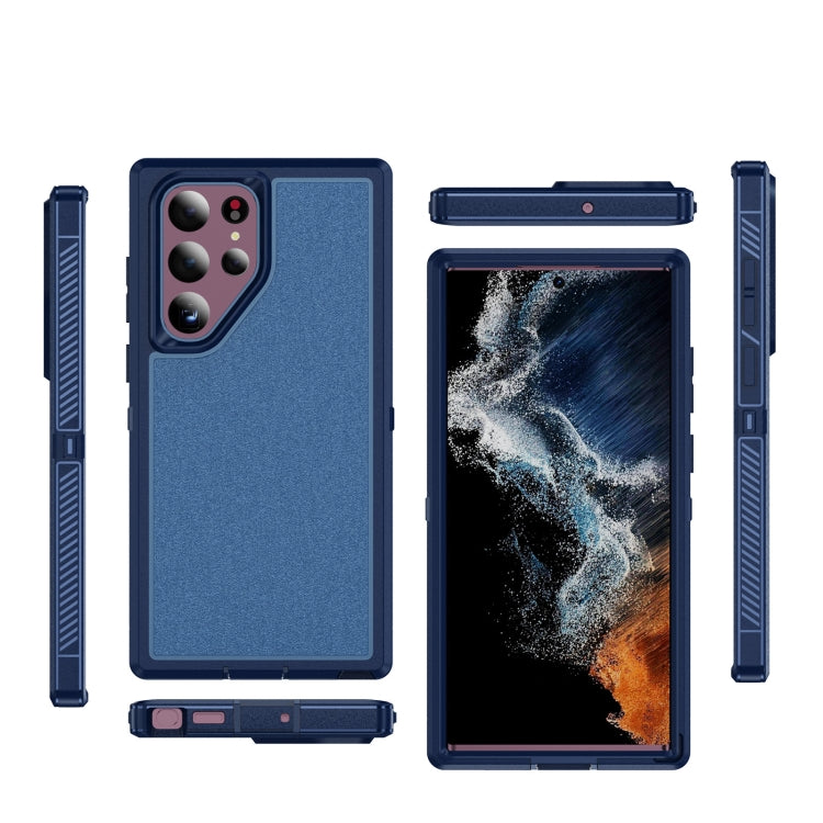For Samsung Galaxy S22 Ultra 5G Guard Life Waterproof Frosted Phone Case(Royal Blue) - Galaxy S22 Ultra 5G Cases by buy2fix | Online Shopping UK | buy2fix