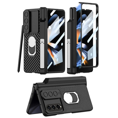 For Samsung Galaxy Z Fold4 GKK Integrated Magnetic Armor Full Coverage Phone Case(Litchi Texture) - Galaxy Z Fold4 5G Cases by GKK | Online Shopping UK | buy2fix