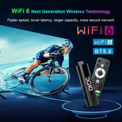 LEMFO DQ10 Allwinner H618 Quad Core ARM Cortex A53 8K HD Android TV Stick, RAM:2GB+16GB(UK Plug) - Android TV Sticks by LEMFO | Online Shopping UK | buy2fix