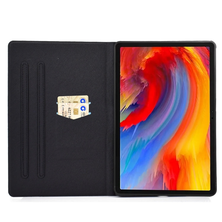 For Lenovo Tab M11 / Xiaoxin Pad 11 2024 Electric Pressed Colored Drawing Smart Leather Tablet Case(Space Dog) - Lenovo by buy2fix | Online Shopping UK | buy2fix