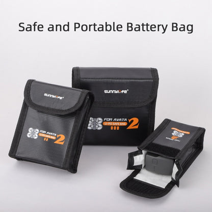 For DJI Avata 2 Sunnylife Battery Explosion-proof Safe Bag Protective Li-Po Safe Bag(For 2pcs Batteries) -  by Sunnylife | Online Shopping UK | buy2fix