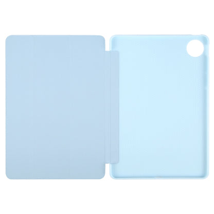 For Huawei MatePad Pro 11 2022/2024 Tri-fold Silicone Leather Tablet Case(Ice Blue) - Huawei by buy2fix | Online Shopping UK | buy2fix