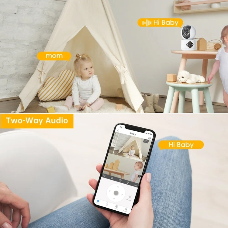 Y6204 4MP Zoom HD Indoor Waterproof Smart WiFi Camera, Specification:AU Plug(White) - Wireless Camera by buy2fix | Online Shopping UK | buy2fix