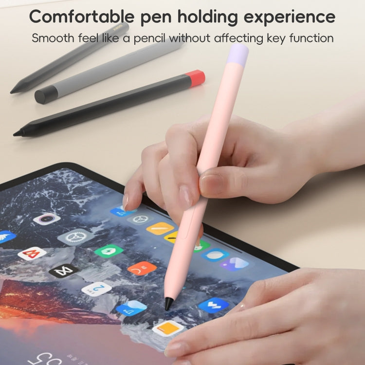 For Xiaomi Focus Pen III Stylus Pen Contrast Color Silicone Protective Case(Black) - Pencil Accessories by buy2fix | Online Shopping UK | buy2fix
