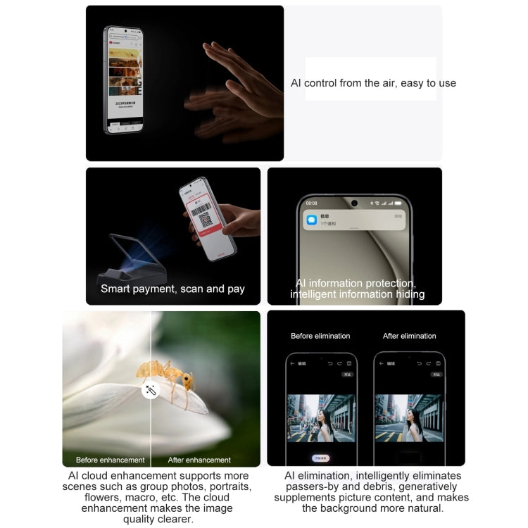 HUAWEI Pura 70, 12GB+256GB, Screen Fingerprint Identification,6.6 inch HarmonyOS 4.2 Kirin 9010 Octa Core up to 2.3GHz, NFC, OTG, Not Support Google Play(Black) - Huawei Mate & P by Huawei | Online Shopping UK | buy2fix