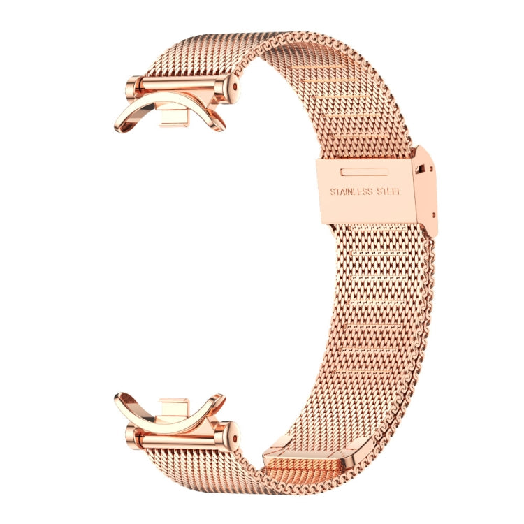 For Xiaomi Mi Band 8 / 9 / 9 NFC Mijobs GT4 Milan Buckle Metal Watch Band(Rose Gold) - Watch Bands by MIJOBS | Online Shopping UK | buy2fix