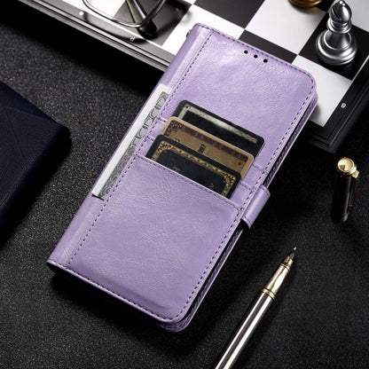 For Motorola Moto G Play 2024 Simple 6-Card Wallet Leather Phone Case(Purple) - Motorola Cases by buy2fix | Online Shopping UK | buy2fix