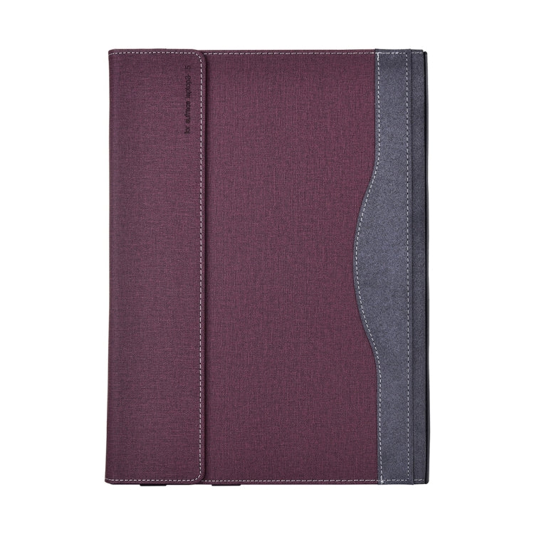 For Lenovo ThinkPad X1 Carbon Gen 10 Cloth Texture Laptop Leather Protective Case(Wine Red) - Other by buy2fix | Online Shopping UK | buy2fix