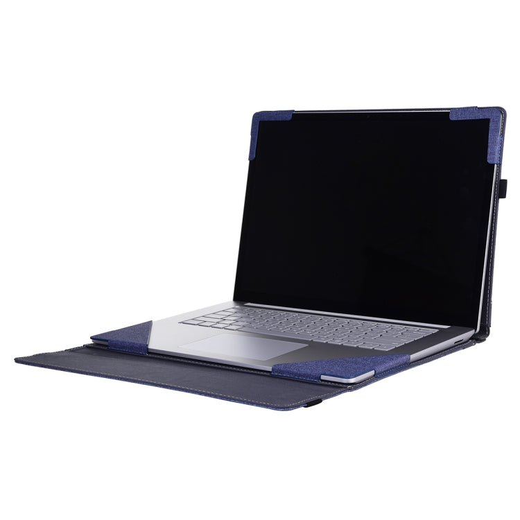 For Lenovo ThinkPad X1 Carbon 14 Gen 6 Cloth Texture Laptop Leather Protective Case(Deep Blue) - Other by buy2fix | Online Shopping UK | buy2fix