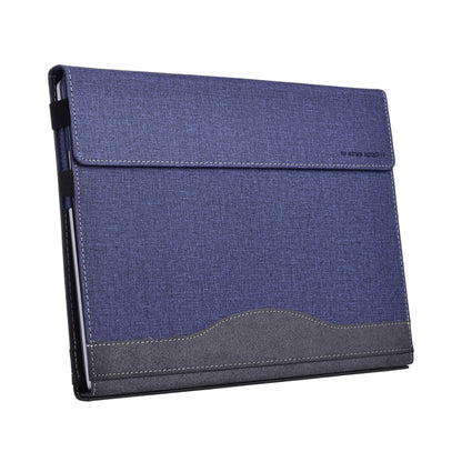 For Lenovo ThinkPad X1 Yoga Gen 7 14 inch Cloth Texture Laptop Leather Protective Case(Deep Blue) - Other by buy2fix | Online Shopping UK | buy2fix