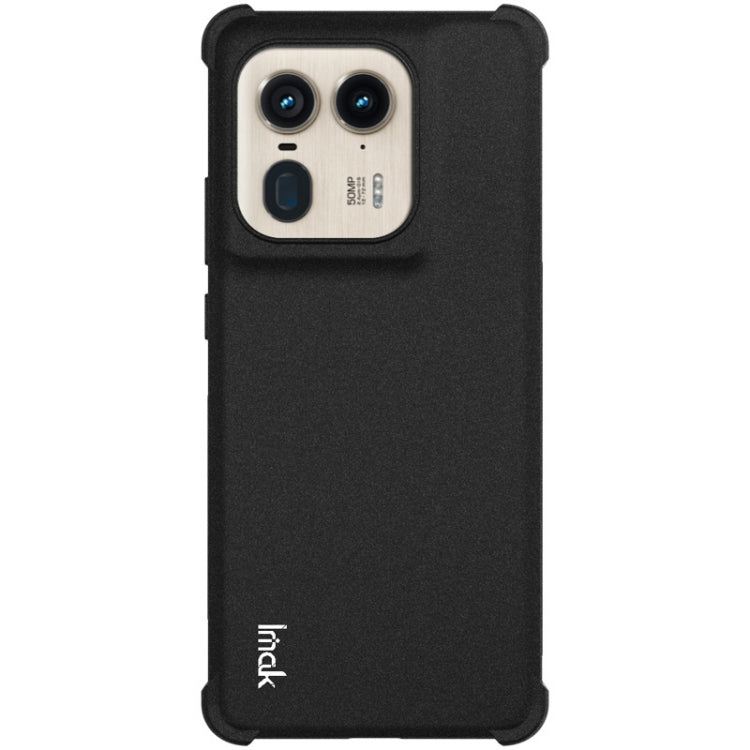 For Motorola Edge 50 Ultra 5G imak Shockproof Airbag TPU Phone Case(Matte Black) - Motorola Cases by imak | Online Shopping UK | buy2fix