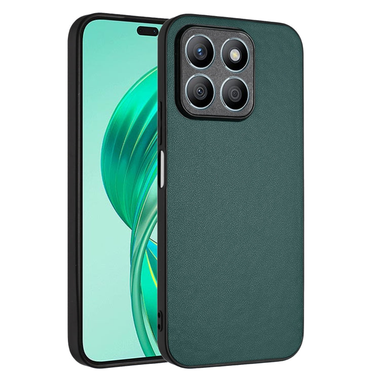 For Honor X8b 4G Global R20 Leather Pattern Phone Single Case(Green) - Honor Cases by buy2fix | Online Shopping UK | buy2fix