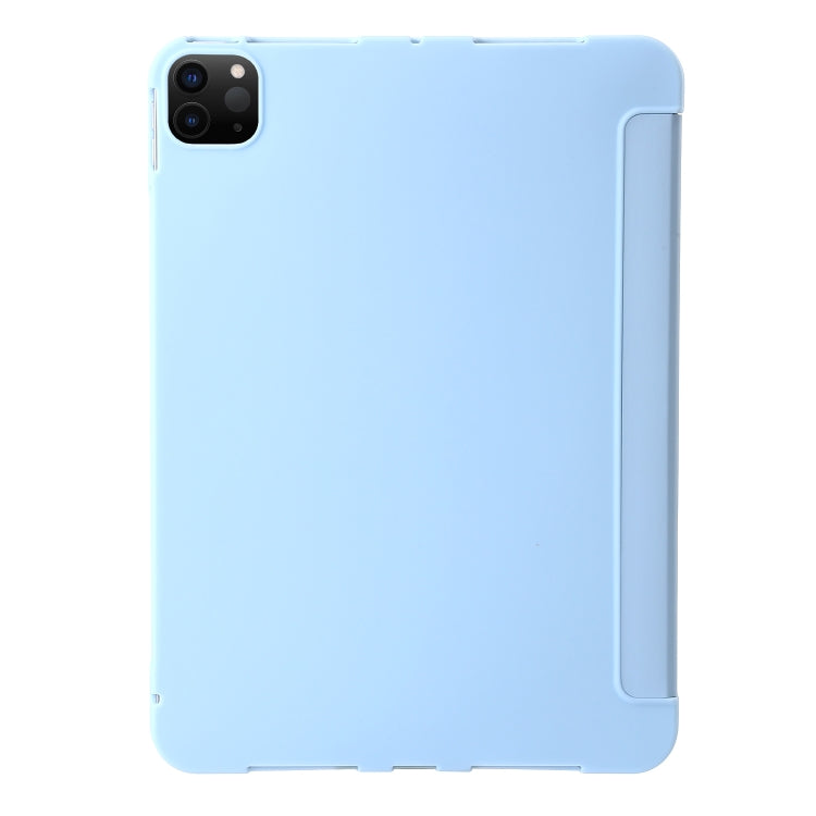 For iPad Pro 11 2024 TPU Deformation Flip Leather Tablet Case with Holder(Sky Blue) - iPad Pro 11 2024 Cases by buy2fix | Online Shopping UK | buy2fix