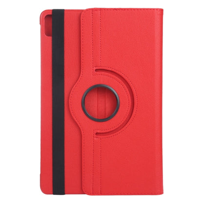 For iPad Air 13 2024 360 Degree Rotation Litchi Texture Leather Tablet Case with Holder(Red) - iPad Air 13 2024 Cases by buy2fix | Online Shopping UK | buy2fix