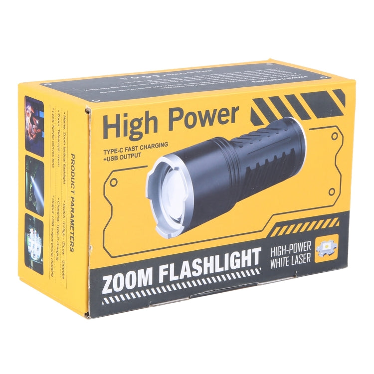 S2302 30W 1600LM High Power Telescopic Zoom Flashlight(Black) - LED Flashlight by buy2fix | Online Shopping UK | buy2fix