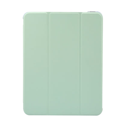 For iPad Air 11 2024 3-folding Electric Pressed Skin Texture Leather Tablet Case(Green) - iPad Air 11 2024 Cases by buy2fix | Online Shopping UK | buy2fix