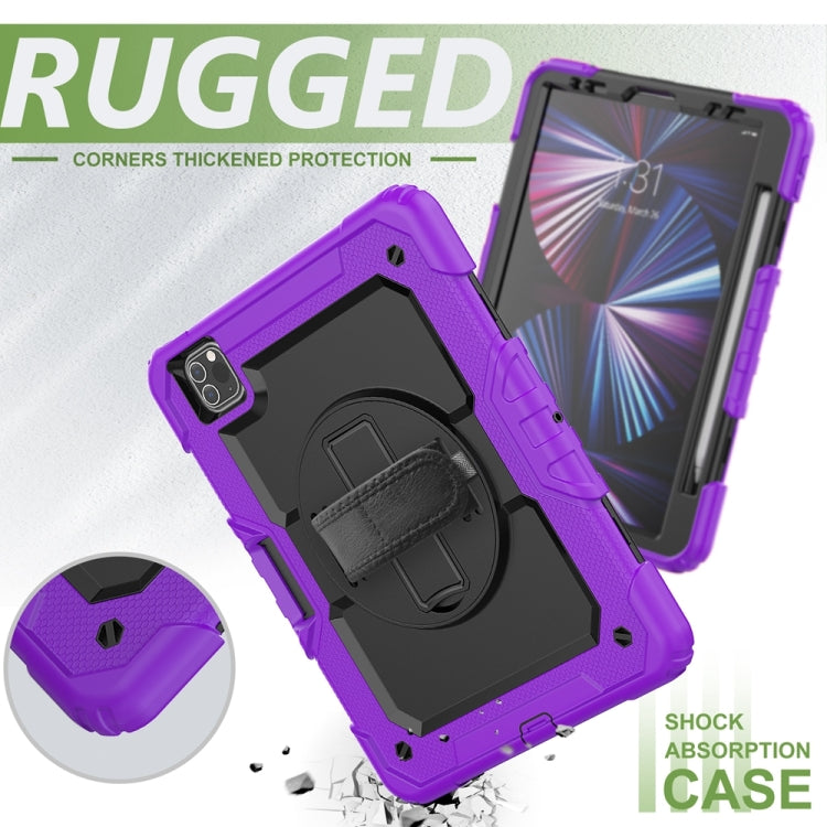 For iPad Pro 11 2024 Silicone + PC Tablet Protective Case(Purple+Black) - iPad Pro 11 2024 Cases by buy2fix | Online Shopping UK | buy2fix