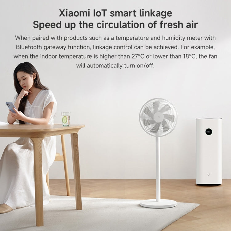 Xiaomi Mijia Smart DC Variable Frequency Floor Fan 1X Upgraded Version, US Plug(White) - Electric Fans by Xiaomi | Online Shopping UK | buy2fix