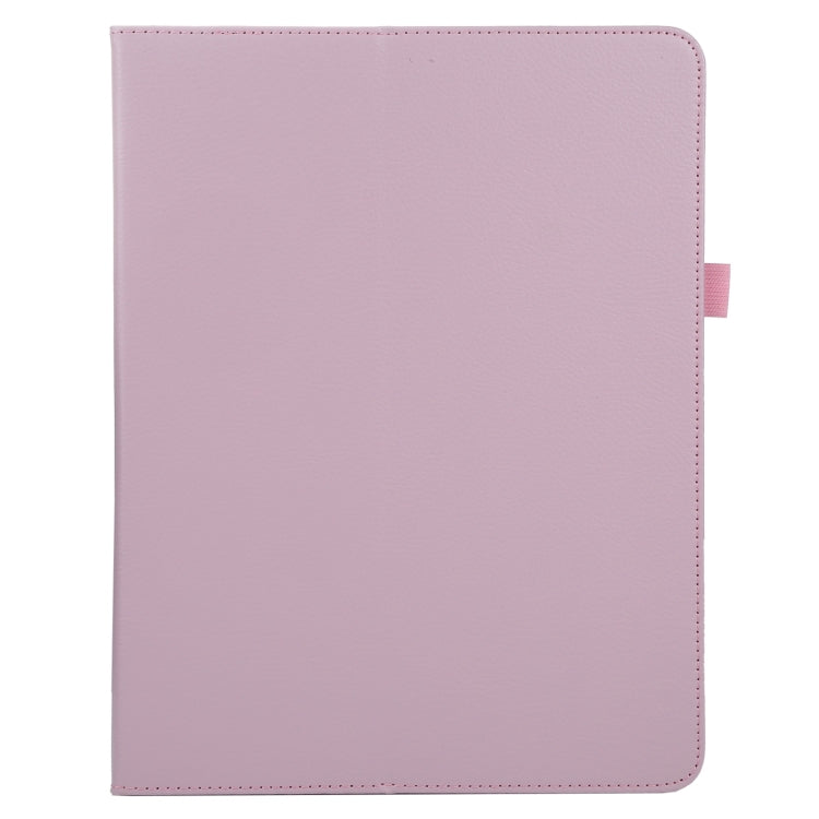 For iPad Pro 13 2024 Litchi Texture Solid Color Leather Tablet Case(Pink) - iPad Pro 13 2024 Cases by buy2fix | Online Shopping UK | buy2fix