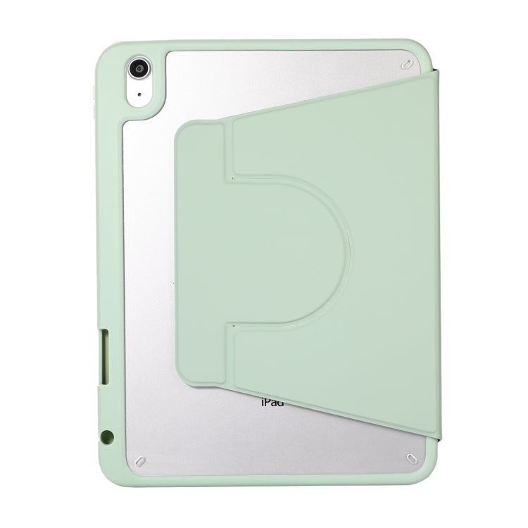 For iPad Pro 11 2024 2 in 1 Acrylic Split Rotating Leather Tablet Case(Matcha Green) - iPad Pro 11 2024 Cases by buy2fix | Online Shopping UK | buy2fix