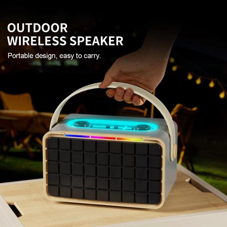 NewRixing NR8801 15W Portable Outdoor Bluetooth Speaker TWS Stereo Speaker(Black) - Desktop Speaker by NewRixing | Online Shopping UK | buy2fix