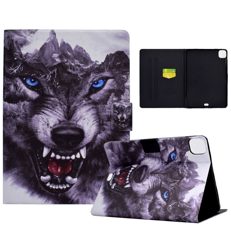 For iPad Pro 11 2024 Colored Drawing Smart Leather Tablet Case(German Shepherd Dog) - iPad Pro 11 2024 Cases by buy2fix | Online Shopping UK | buy2fix