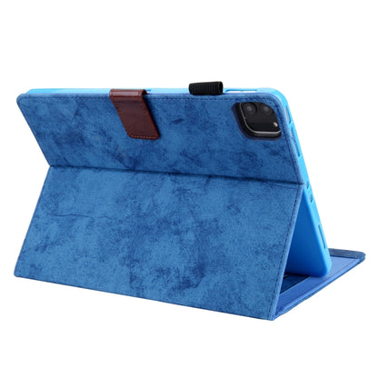 For iPad Pro 11 2024 Cloth Texture Leather Tablet Case(Blue) - iPad Pro 11 2024 Cases by buy2fix | Online Shopping UK | buy2fix