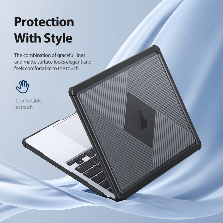 For MacBook Pro 14 2021/2023 A2442 DUX DUCIS LCGH Laptop Frosted Protective Case(Black) - MacBook Pro Cases by DUX DUCIS | Online Shopping UK | buy2fix