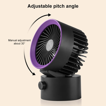 TGVIS LLD-F87 Desktop Circulating Fan Oscillating Version(Grey Purple) - Electric Fans by TGVIS | Online Shopping UK | buy2fix