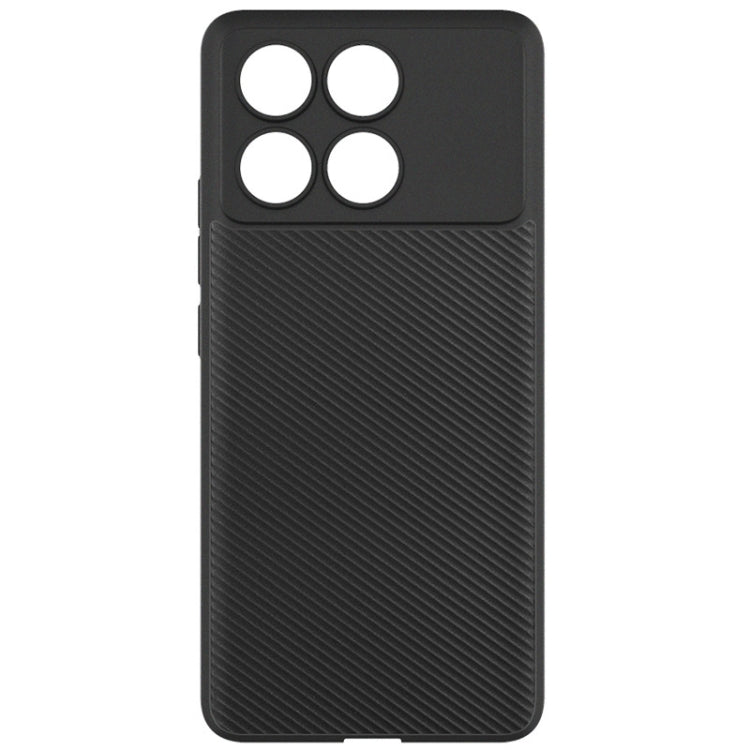 For Xiaomi Redmi K70E 5G imak 0.7mm Ultra Thin Ripple Texture Phone Case(Black) - K70E Cases by imak | Online Shopping UK | buy2fix