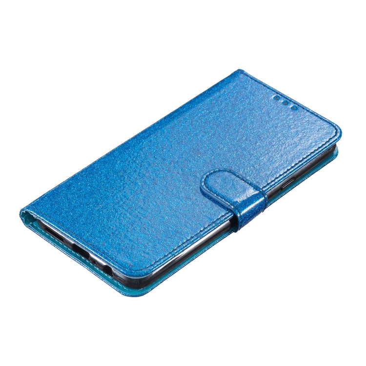 For iPhone 16 Pro Glitter Powder Flip Leather Phone Case(Blue) - iPhone 16 Pro Cases by buy2fix | Online Shopping UK | buy2fix