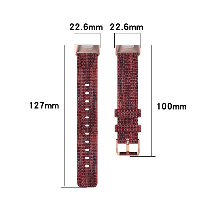 For Fitbit Charge 4 / Charge 3 / Charge3 SE Braided Nylon Watch Band Plastic Head, Size: Free Size(Pink) - Watch Bands by buy2fix | Online Shopping UK | buy2fix