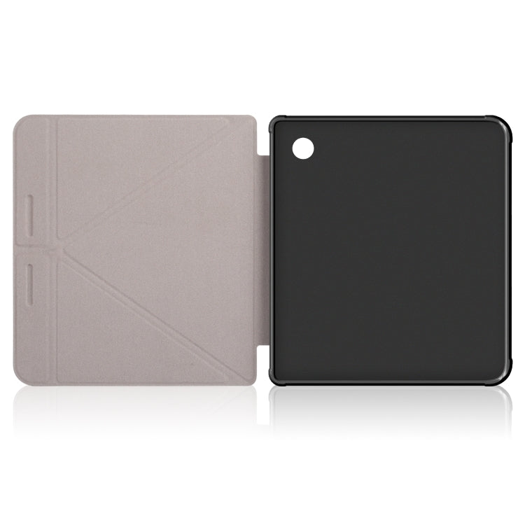 For Kobo Libra Colour 2024 Solid Color Deformation TPU Leather Smart Tablet Case(Dark Blue) - Others by buy2fix | Online Shopping UK | buy2fix