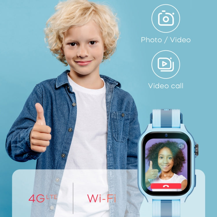 LEMFO K36 1.83 inch IPX7 Children Sport Smart Watch, Support Video Call / Message Notification / GPS / WiFi(Blue) - Smart Watches by LEMFO | Online Shopping UK | buy2fix