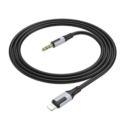 Borofone BL19 AUX Creator Audio Cable, 3.5mm to 8 Pin Cable, Length: 1m(Black) - Video & Audio Cable by Borofone | Online Shopping UK | buy2fix