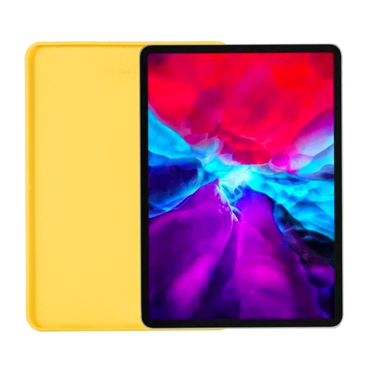 For iPad Pro 11 2024 Pure Color Liquid Silicone Shockproof Tablet Case(Yellow) - iPad Pro 11 2024 Cases by buy2fix | Online Shopping UK | buy2fix