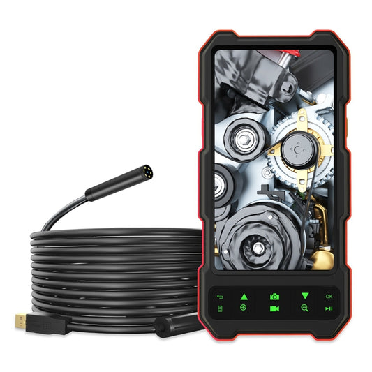 T21 4.5 inch IPS Color Screen 5.5mm Single Camera Split Hard Cable Industrial Endoscope, Length:1m(Black Red) -  by buy2fix | Online Shopping UK | buy2fix